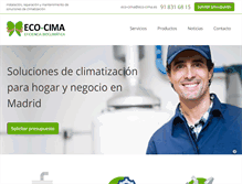 Tablet Screenshot of eco-cima.es